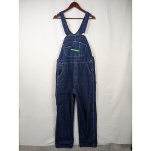 Vtg Key Imperial Aristocrat Bib Overalls 36x32 Blue Carpenter Chore Rancher 2912